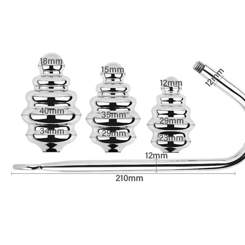 Hook Ribbed Anal GreatBenefit 8826 Set Screw-in 0224